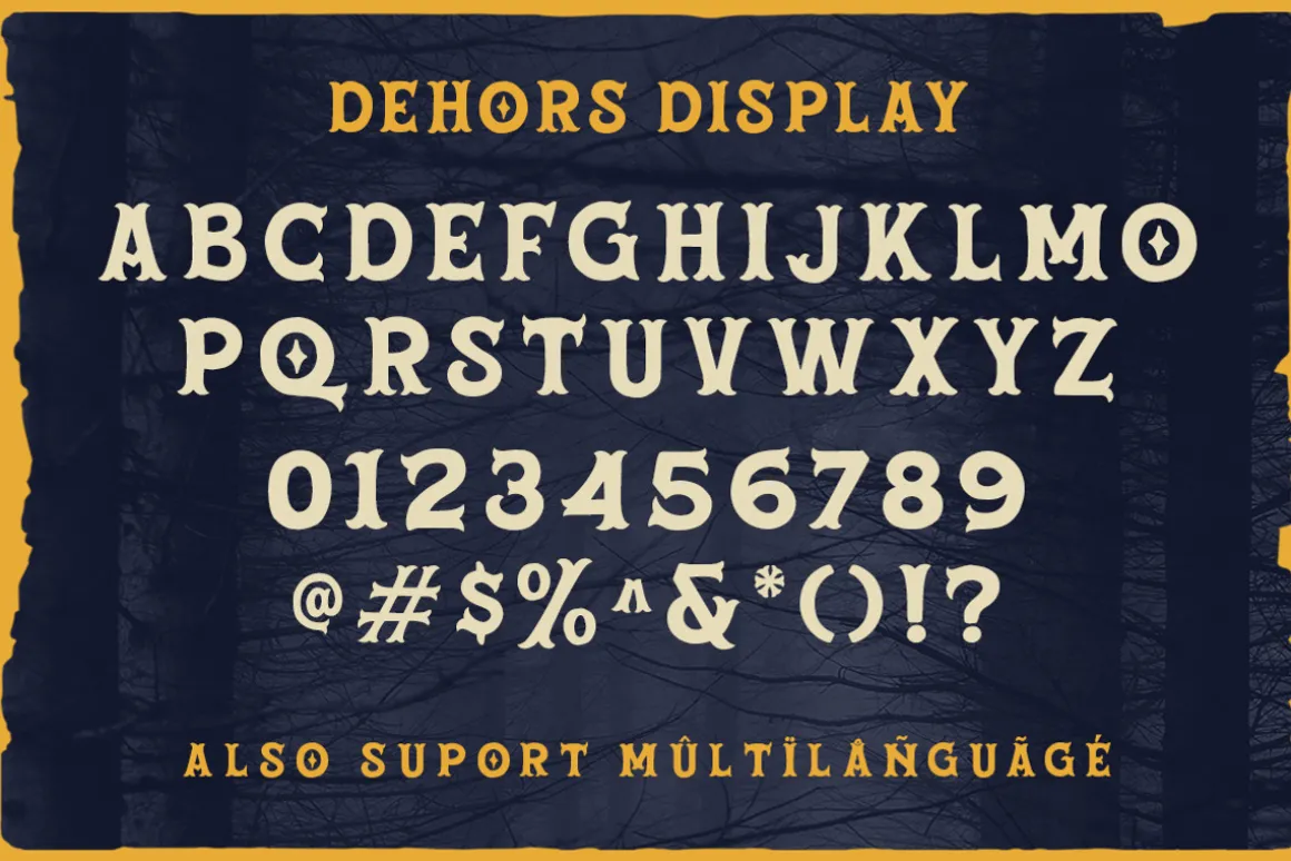 Dehors - Western Display Typeface