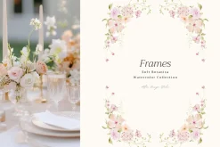 Delicate Pastel Watercolor Flowers