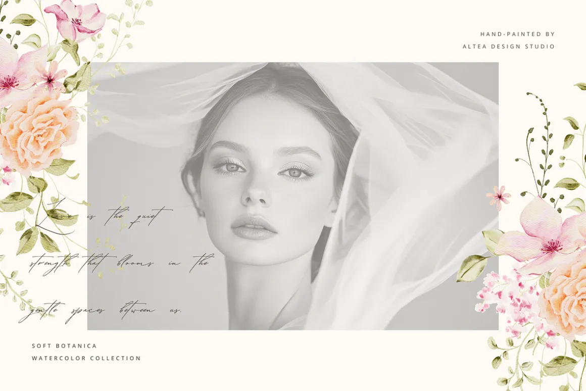 Delicate Pastel Watercolor Flowers