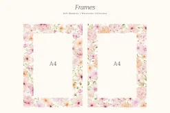 Delicate Pastel Watercolor Flowers