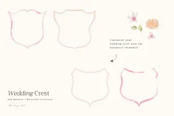 Delicate Pastel Watercolor Flowers