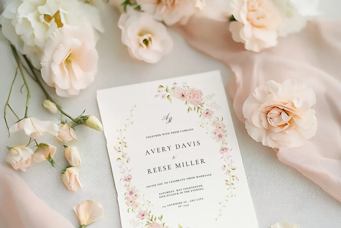 Delicate Pastel Watercolor Flowers