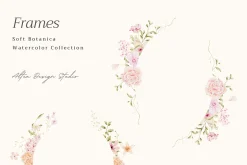 Delicate Pastel Watercolor Flowers