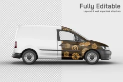 Delivery Car Mockup