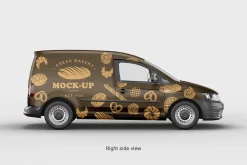 Delivery Car Mockup