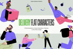 Delivery Flat Characters