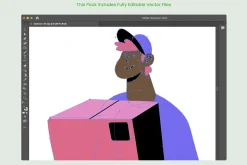 Delivery Flat Characters