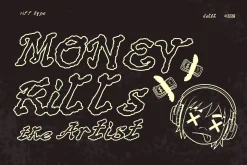 Delth - Gritty Shoegaze Font