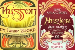 De Mucha | Art Nouveau Style Font