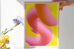 Denim Dreams Abstract 3D Forms