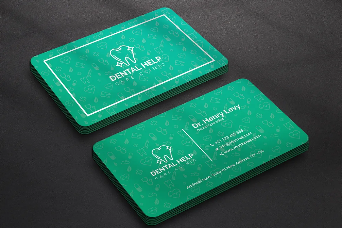 Dental Business card & 3 Mock-up
