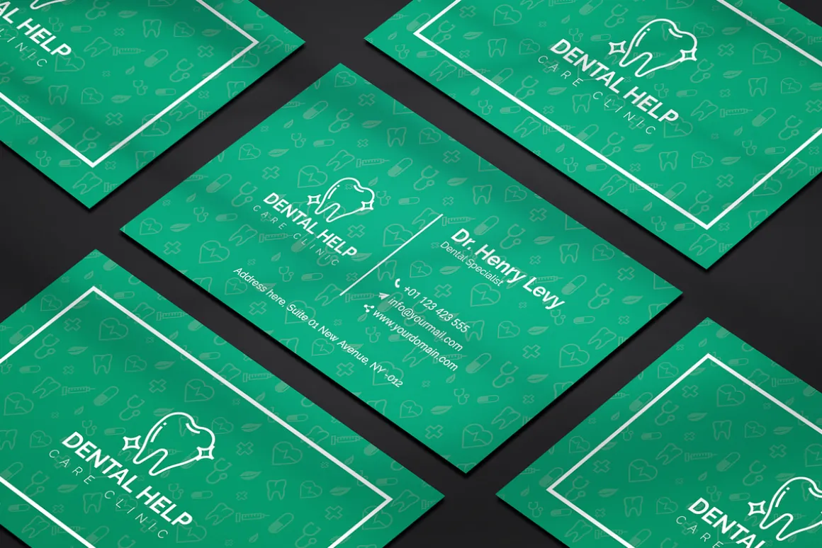 Dental Business card & 3 Mock-up