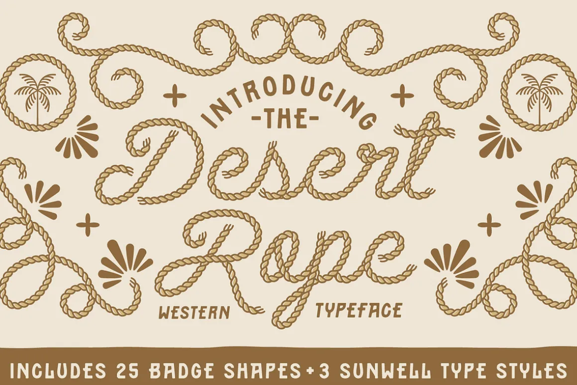 Desert Rope Font Duo