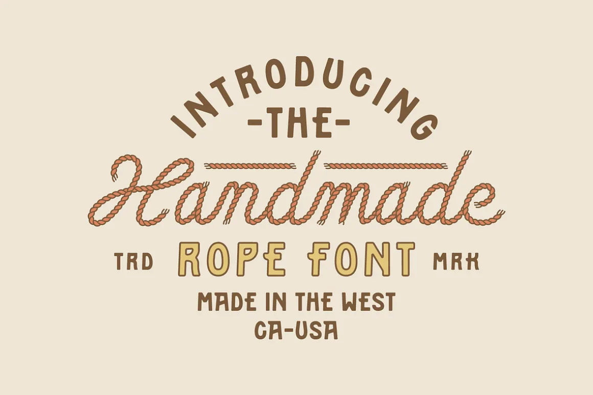 Desert Rope Font Duo