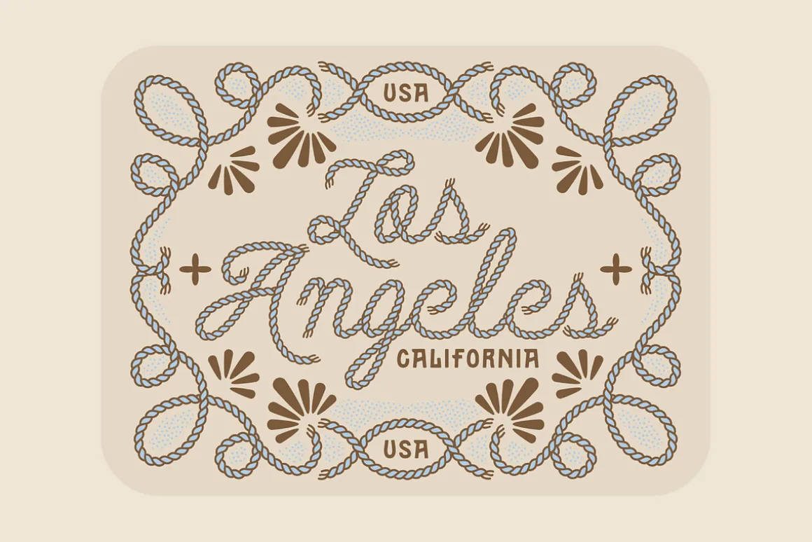Desert Rope Font Duo