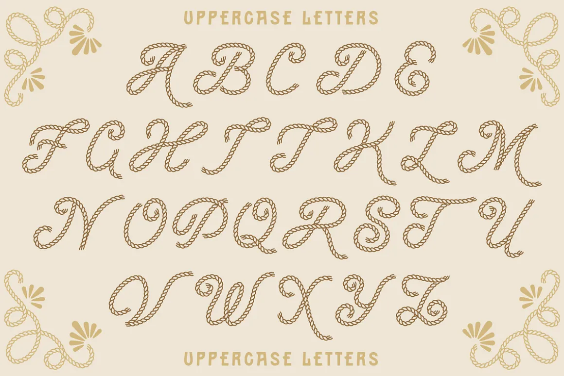 Desert Rope Font Duo
