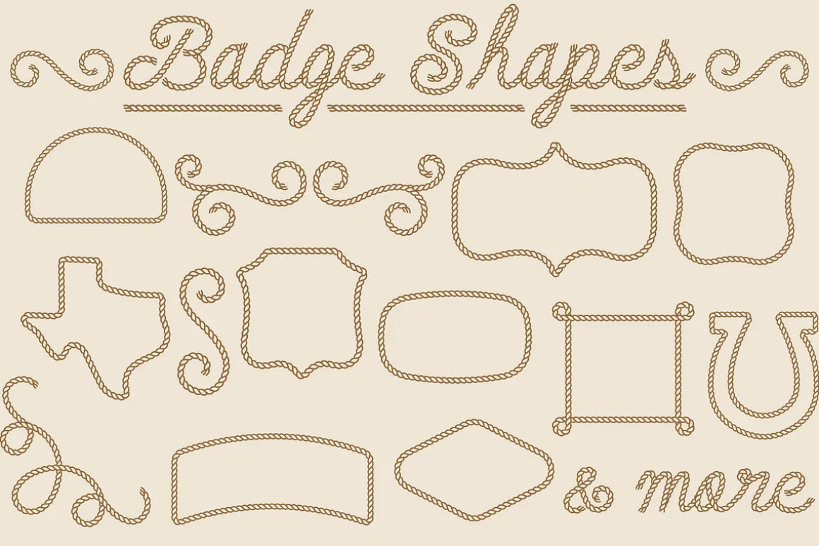 Desert Rope Font Duo