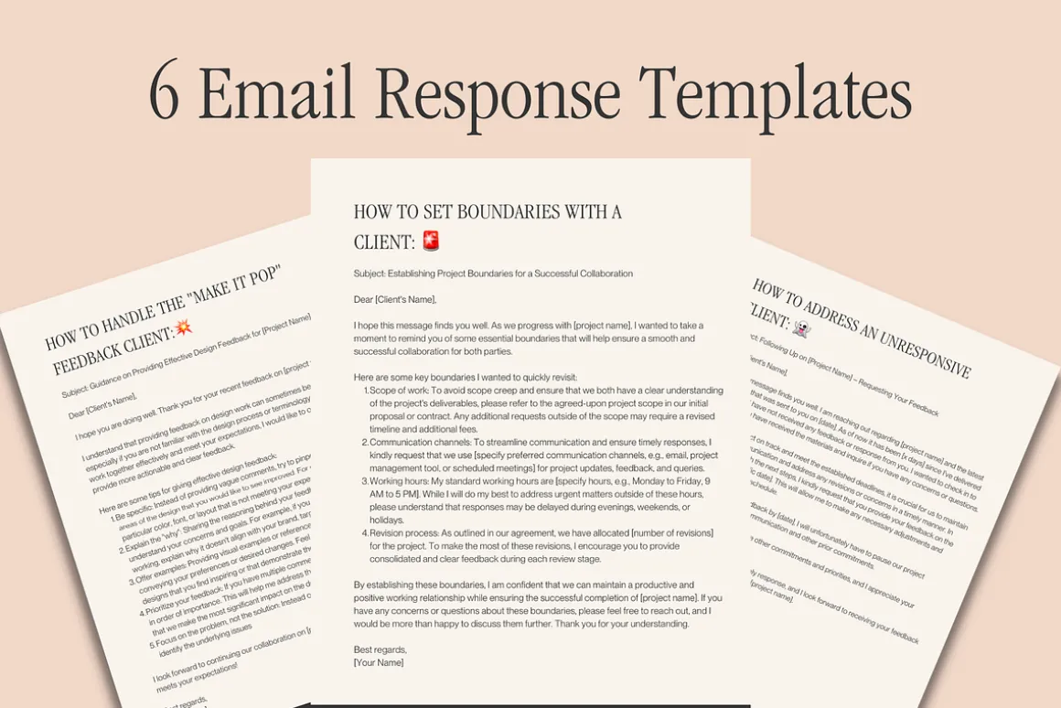 Designers Email Response Toolkit
