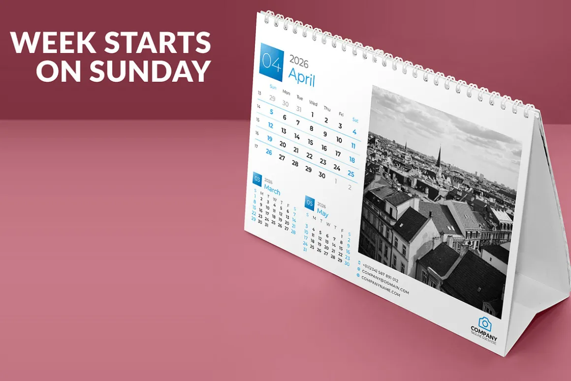 Desk Calendar 2026 (DC009-26-S)