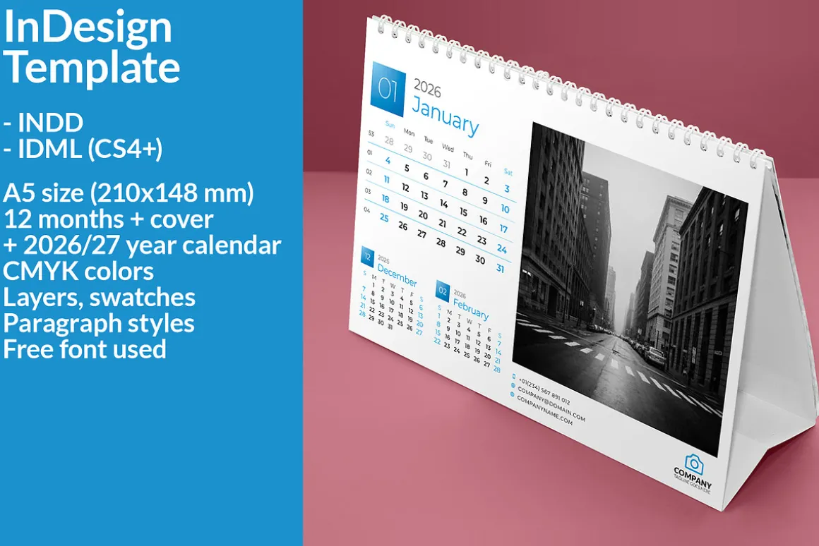 Desk Calendar 2026 (DC009-26-S)