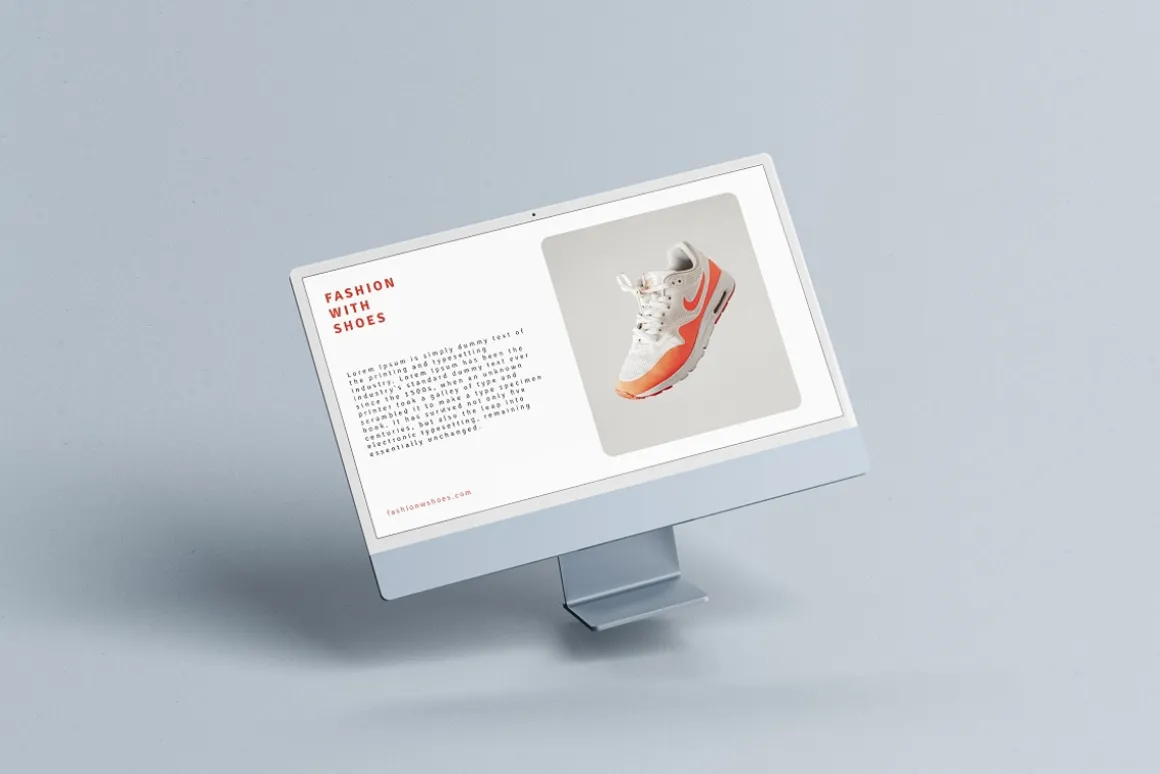 Desktop Screen Mockup Full Color