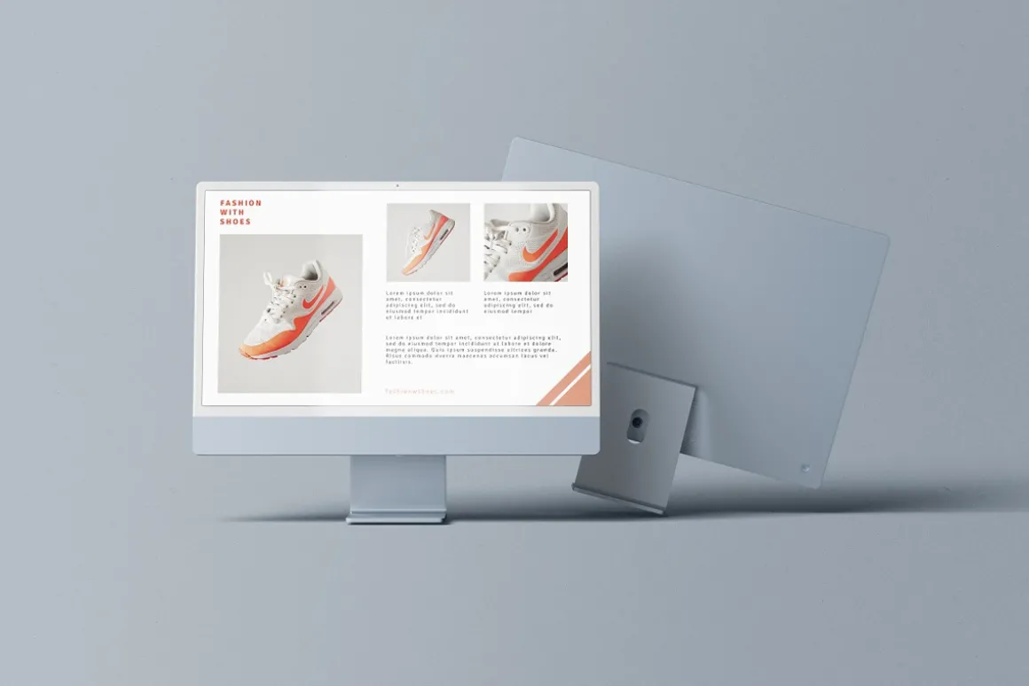 Desktop Screen Mockup Full Color