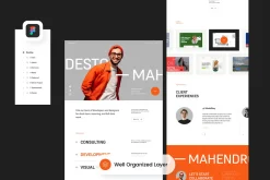 Desto - Web Developer Landing Page