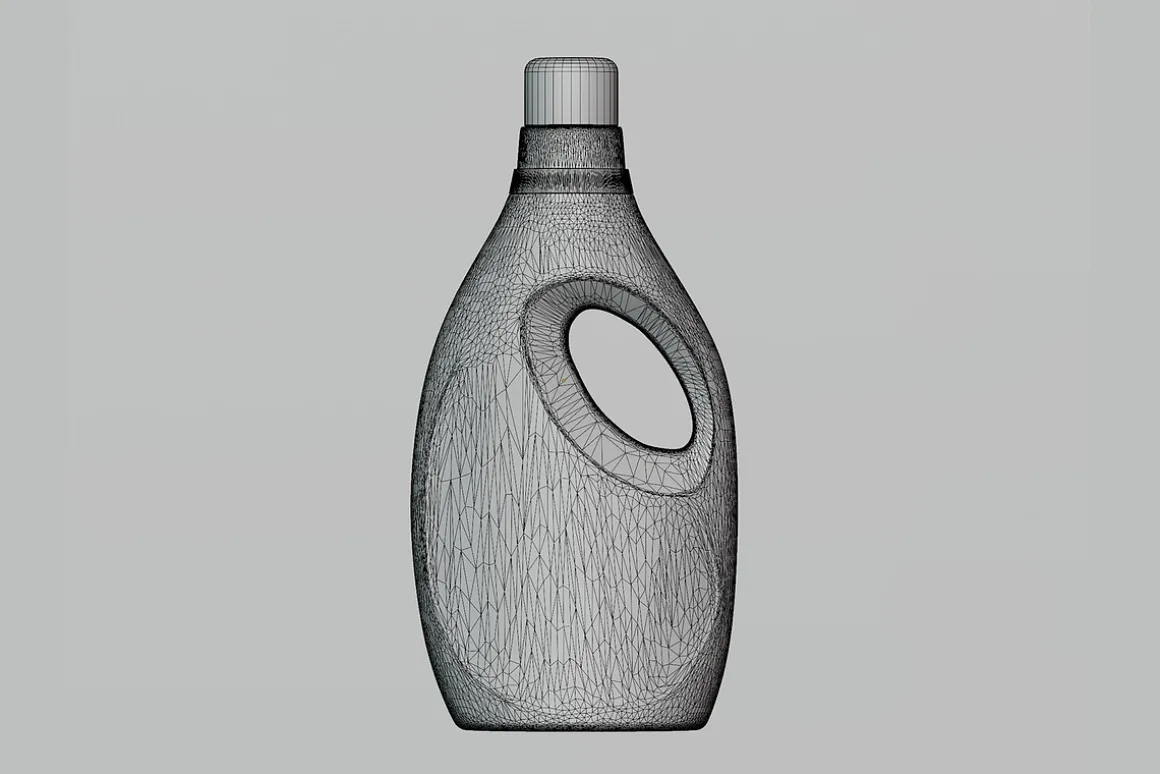 Detergent bottle 3d model