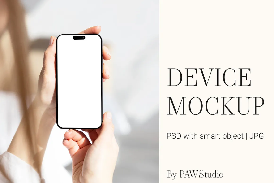 Device Mockup Phone In Hand