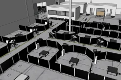 3D Factory Floor Model - Industrial