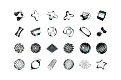 3D Glass Abstract Shapes