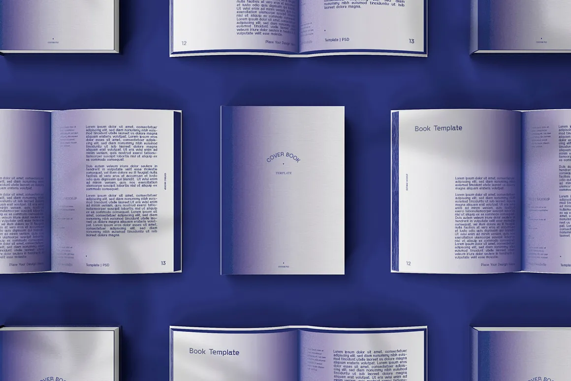 3d Hardcover Books Mockup