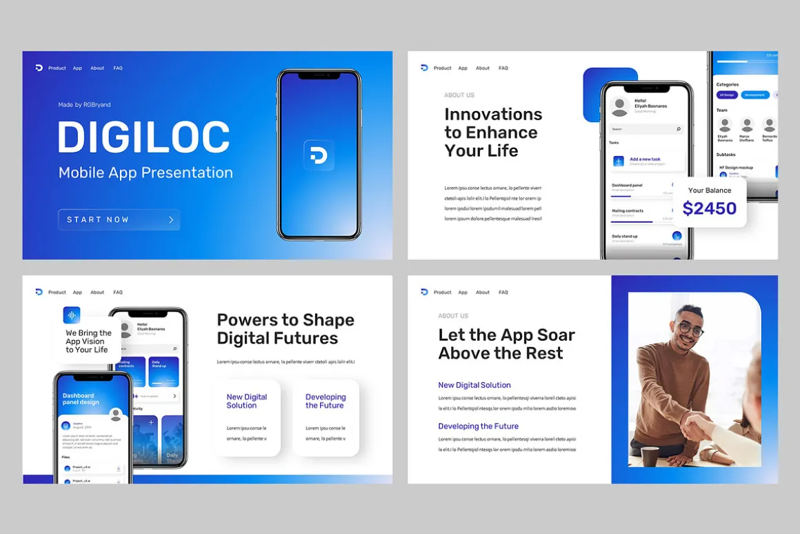 DIGILOC - Mobile App Powerpoint
