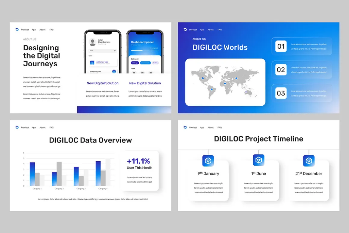 DIGILOC - Mobile App Powerpoint