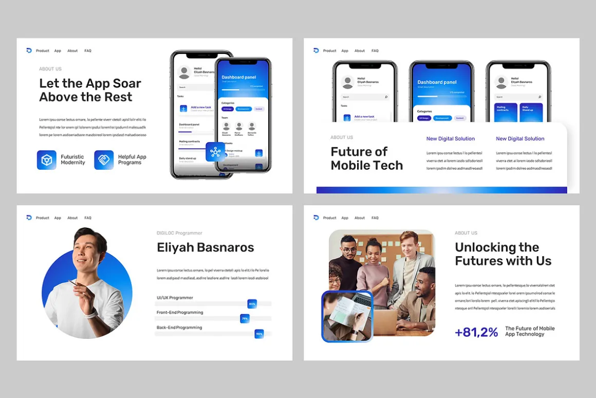 DIGILOC - Mobile App Powerpoint