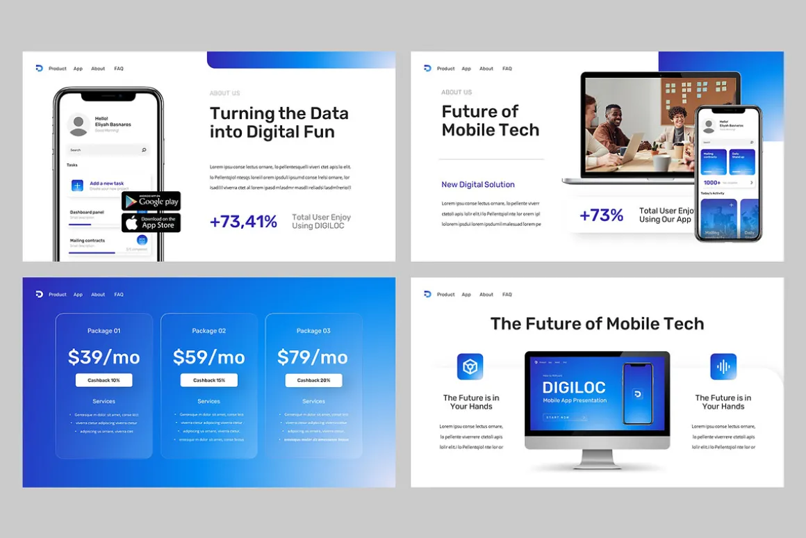 DIGILOC - Mobile App Powerpoint