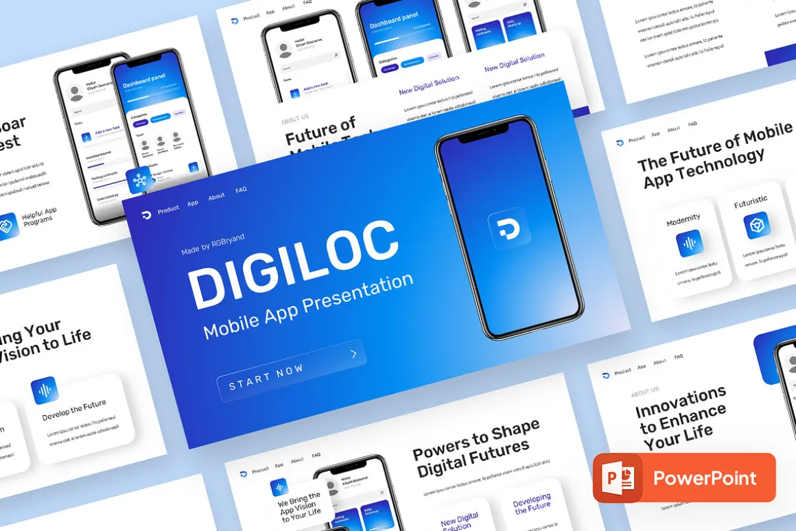 DIGILOC - Mobile App Powerpoint