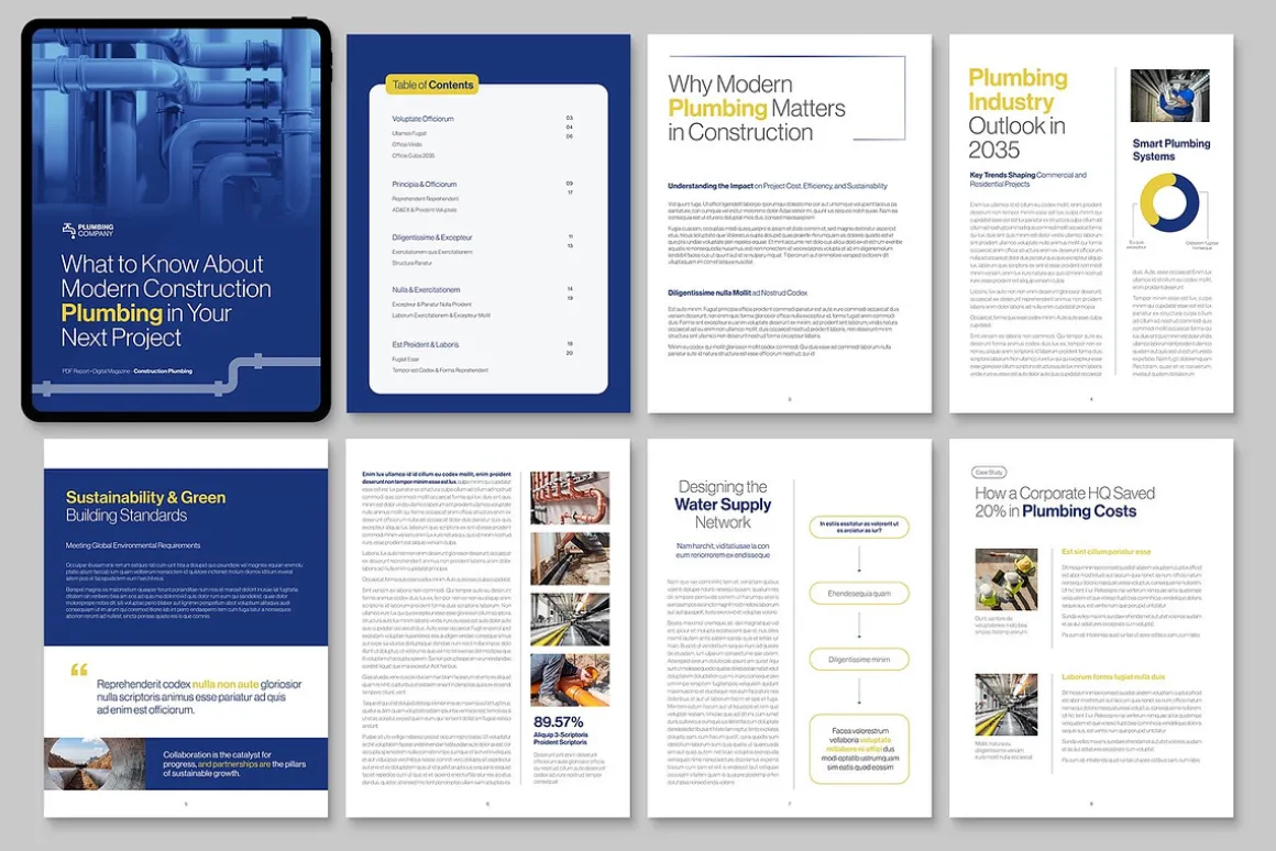 Digital Brochure & Report Template