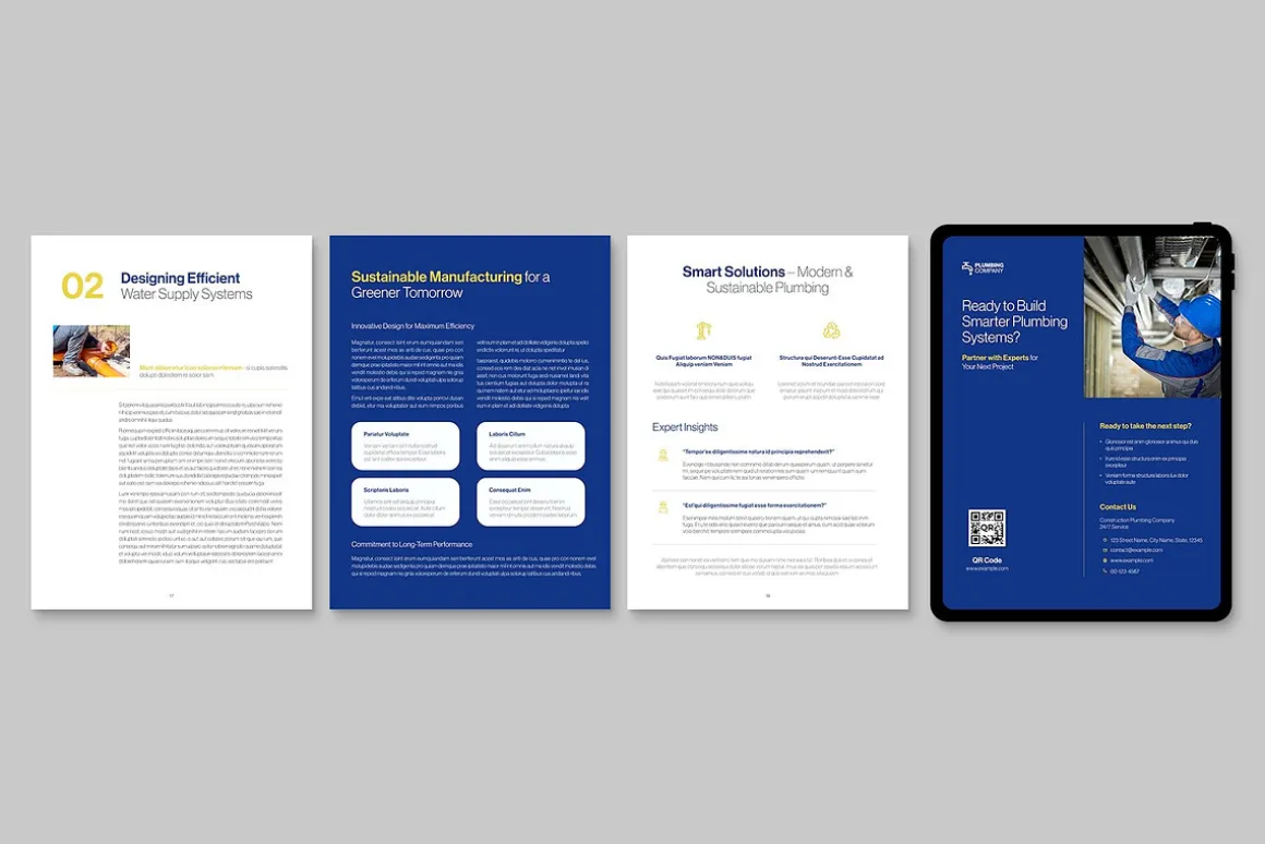 Digital Brochure & Report Template