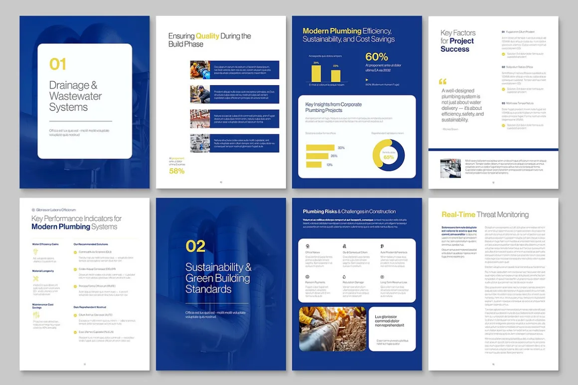 Digital Brochure & Report Template
