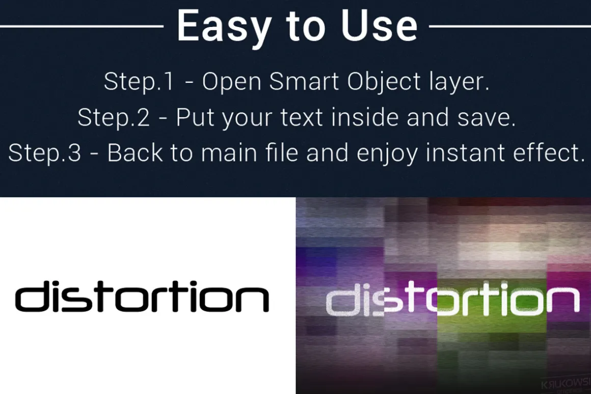 Digital Distortion Text Effects