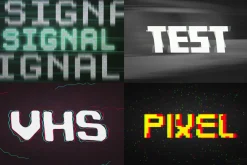 Digital Distortion Text Effects