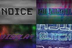 Digital Distortion Text Effects