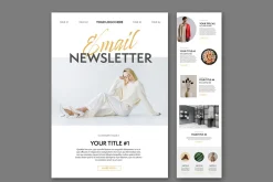 Digital Email Newsletter Layout