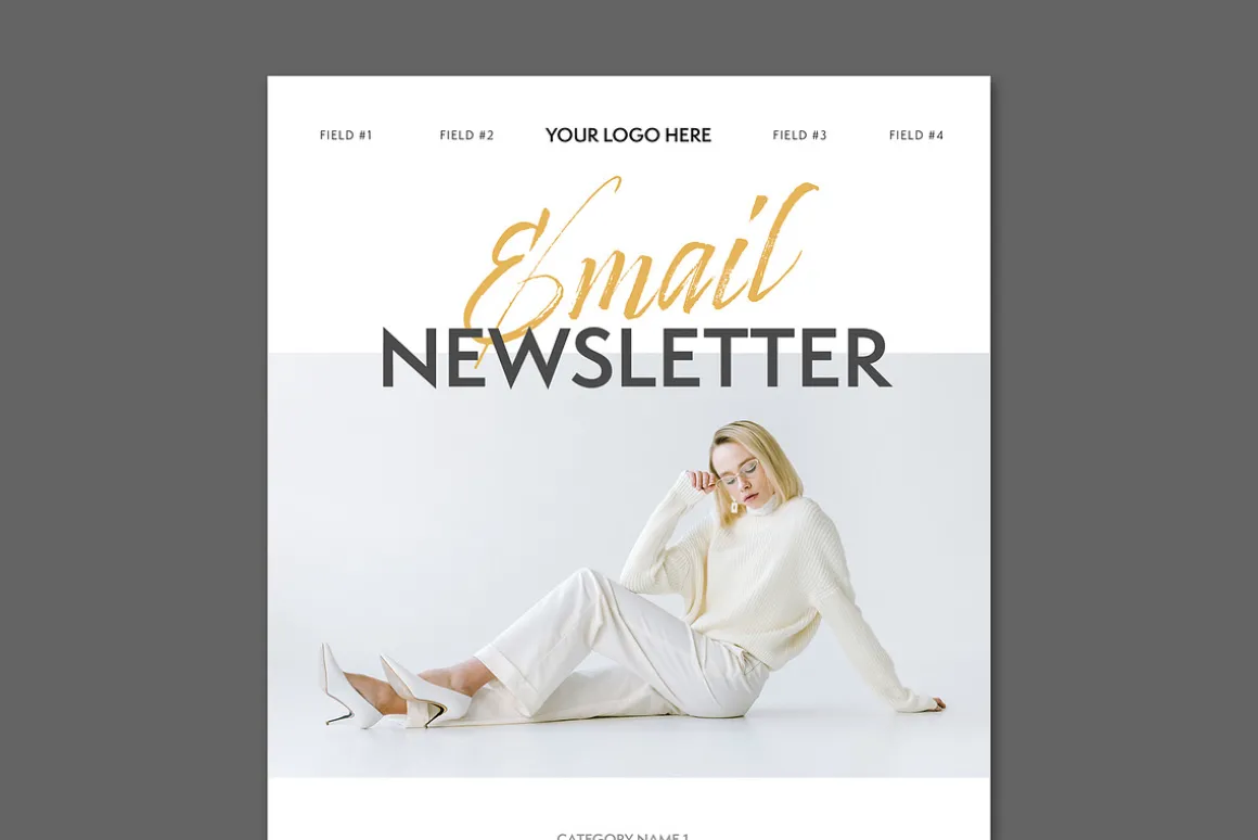 Digital Email Newsletter Layout