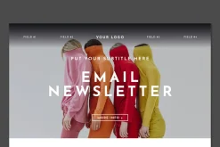 Digital Email Newsletter Layout