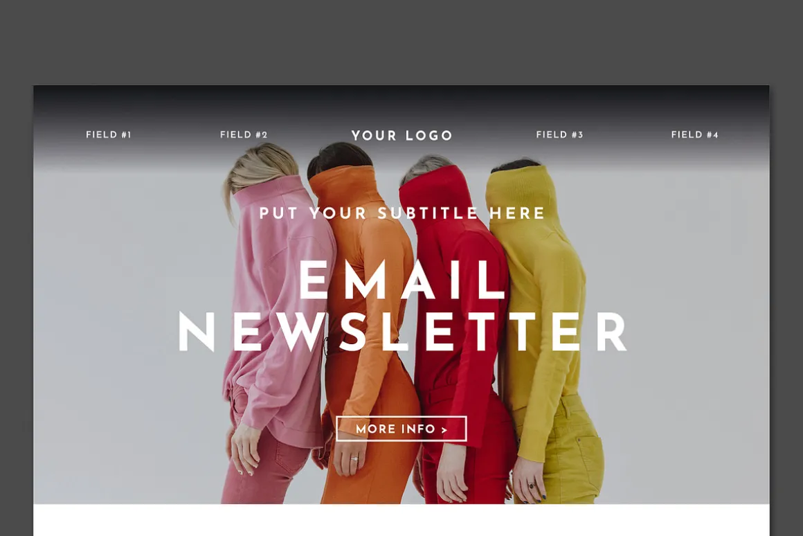 Digital Email Newsletter Layout