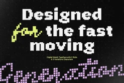 Digital Match - Pixel Font Duo