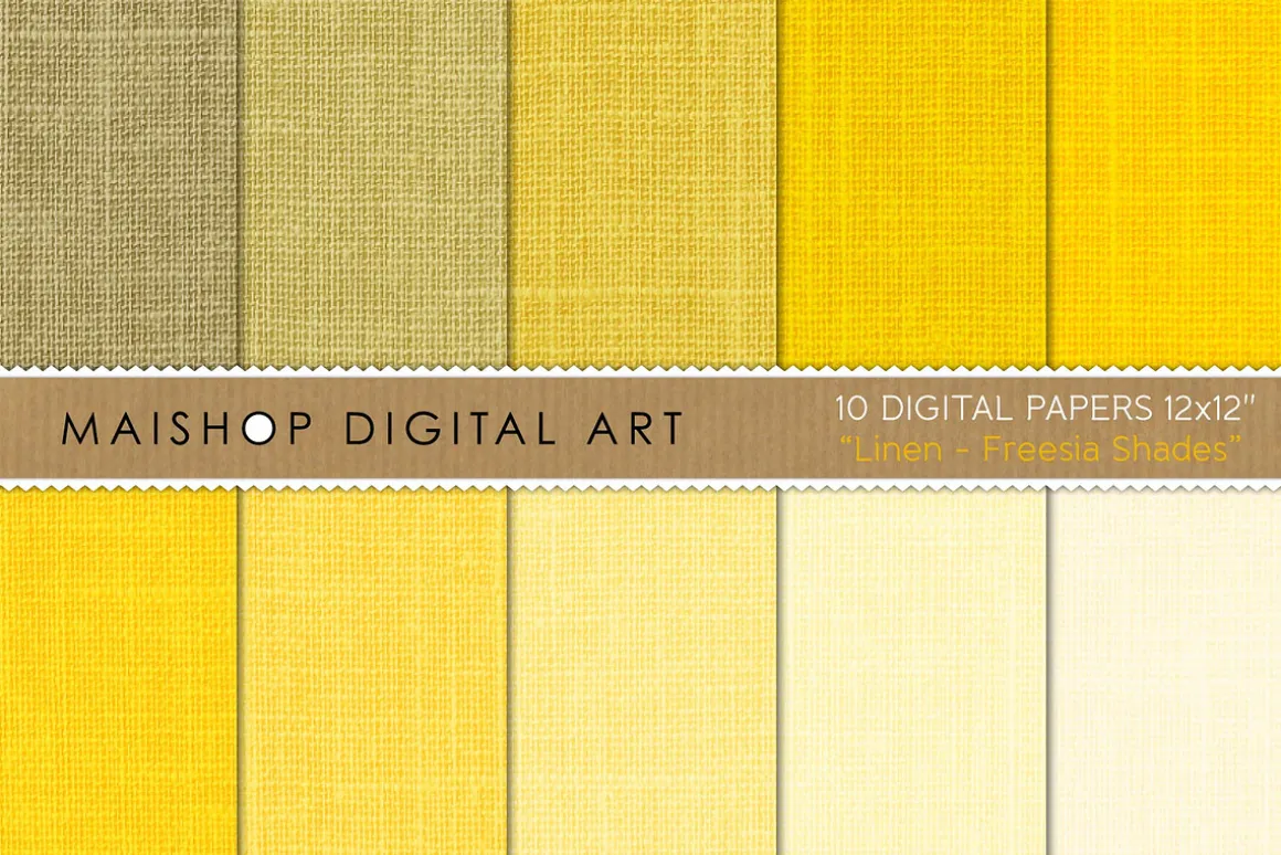 Digital Paper Set Linen Freesia