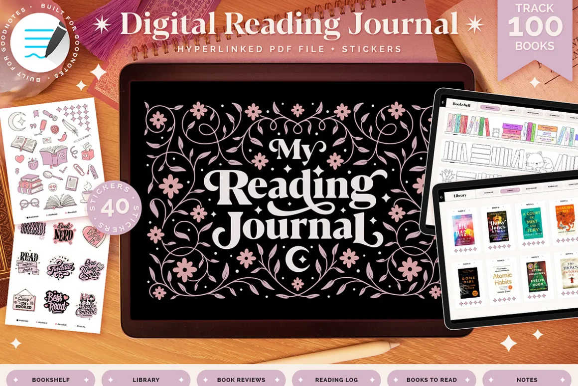 Digital Reading Journal – Purple